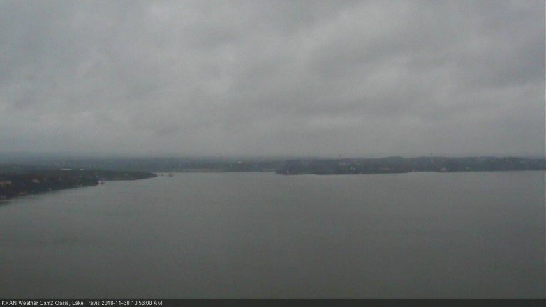 Lake Travis webcam, November 30, 2018 9:55 AM CT