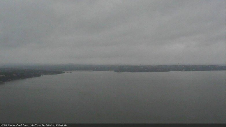 Lake Travis webcam, November 30, 2018 10:00 AM CT