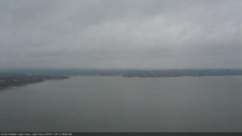 Lake Travis webcam, November 30, 2018 10:30 AM CT