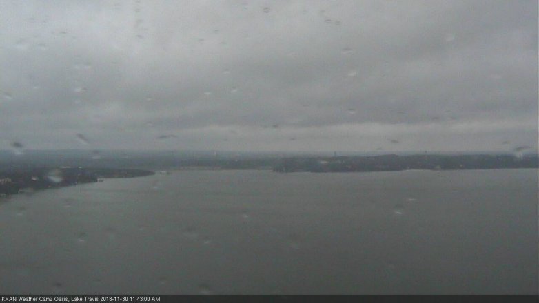 Lake Travis webcam, November 30, 2018 10:45 AM CT