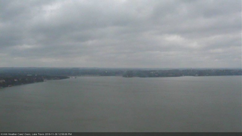 Lake Travis webcam, November 30, 2018 12:00 PM CT