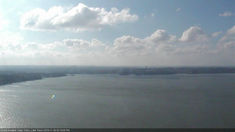 Lake Travis webcam, November 30, 2018 1:20 PM CT