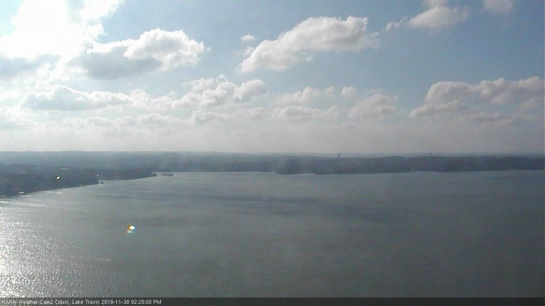 Lake Travis webcam, November 30, 2018 1:30 PM CT