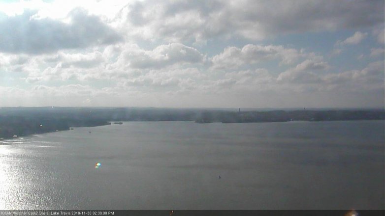 Lake Travis webcam, November 30, 2018 1:40 PM CT