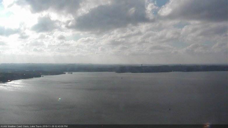 Lake Travis webcam, November 30, 2018 1:45 PM CT