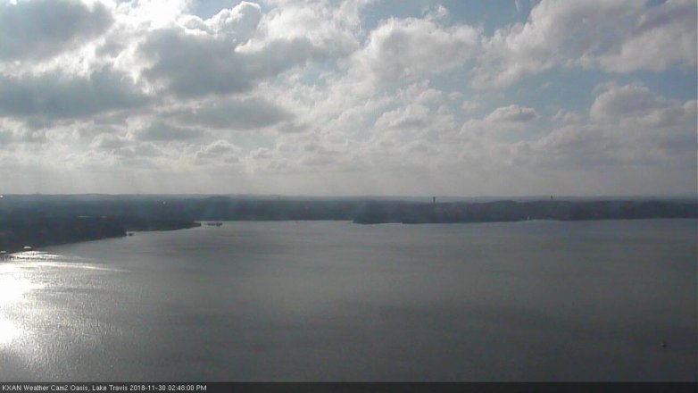 Lake Travis webcam, November 30, 2018 1:50 PM CT