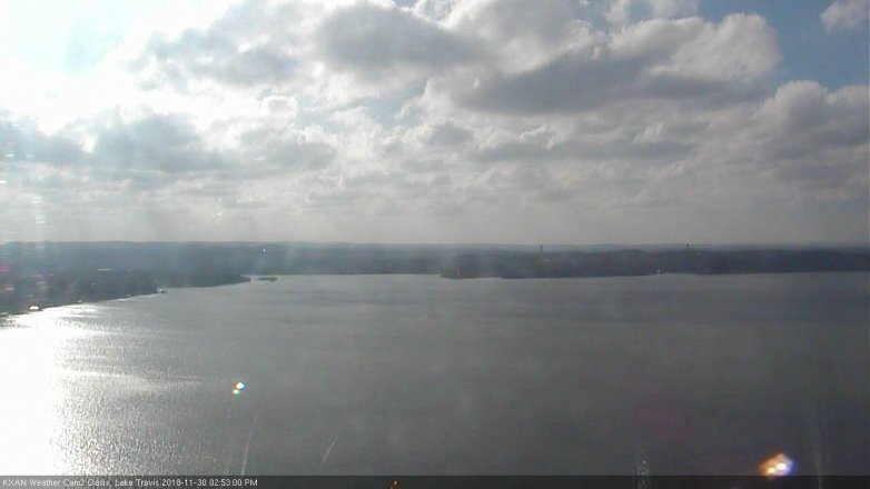 Lake Travis webcam, November 30, 2018 1:55 PM CT