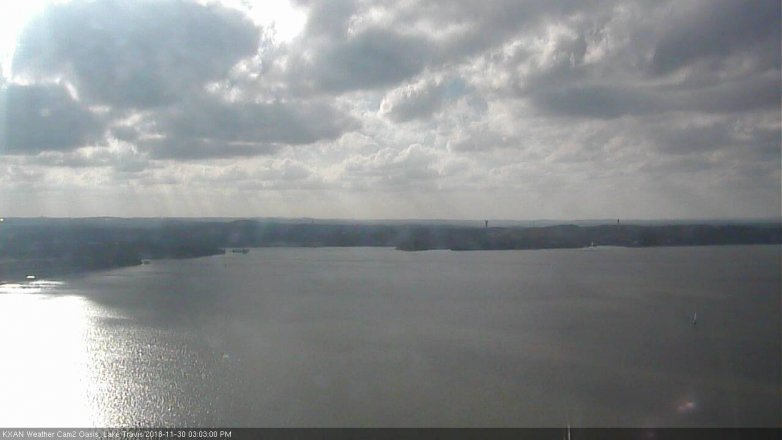 Lake Travis webcam, November 30, 2018 2:05 PM CT