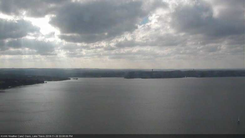 Lake Travis webcam, November 30, 2018 2:10 PM CT