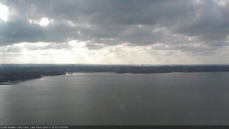 Lake Travis webcam, November 30, 2018 2:15 PM CT