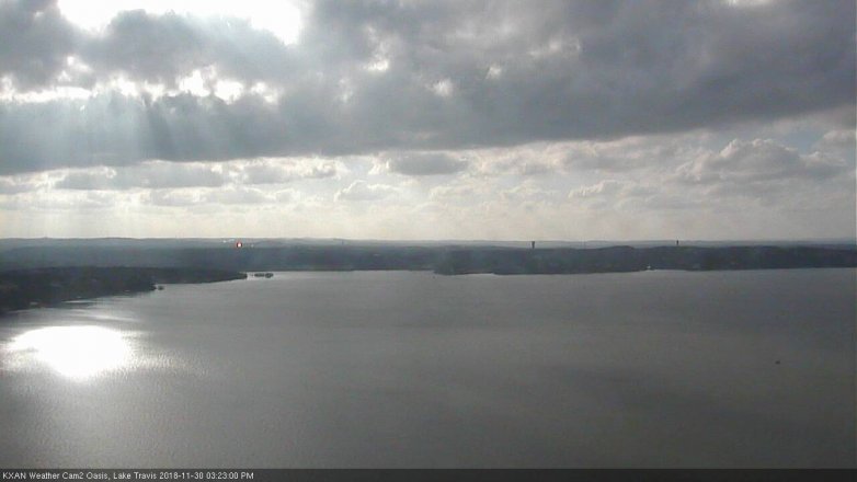 Lake Travis webcam, November 30, 2018 2:25 PM CT