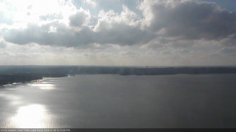 Lake Travis webcam, November 30, 2018 2:35 PM CT