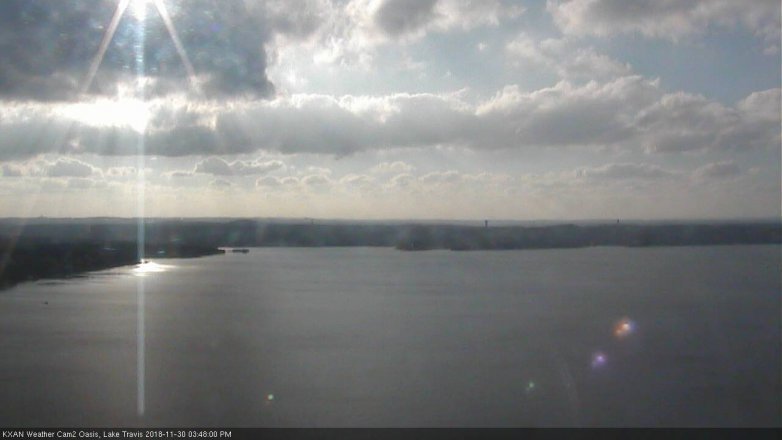 Lake Travis webcam, November 30, 2018 2:50 PM CT