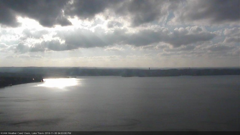 Lake Travis webcam, November 30, 2018 3:05 PM CT