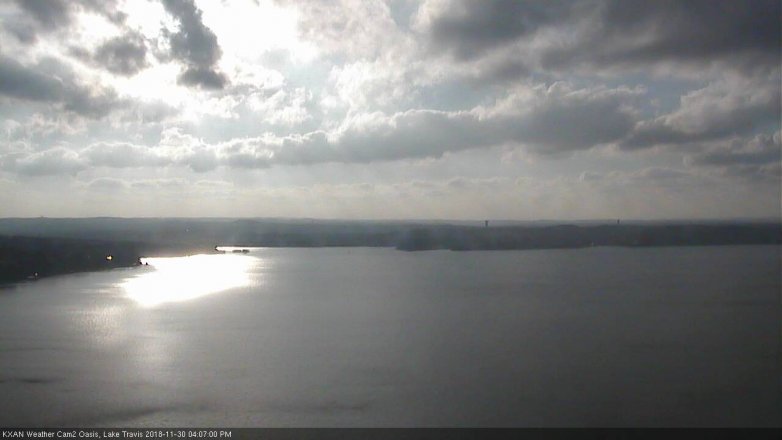 Lake Travis webcam, November 30, 2018 3:10 PM CT