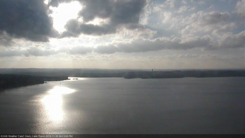 Lake Travis webcam, November 30, 2018 3:15 PM CT