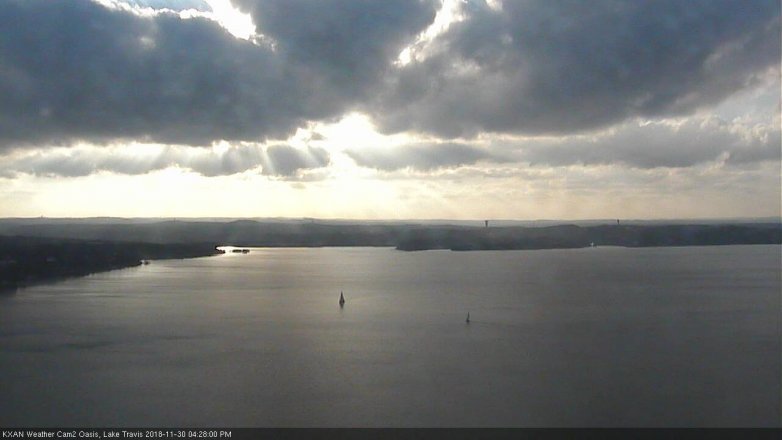 Lake Travis webcam, November 30, 2018 3:30 PM CT