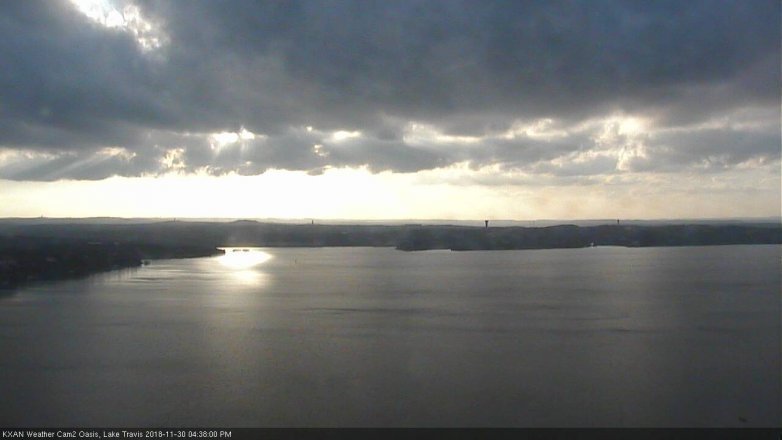 Lake Travis webcam, November 30, 2018 3:40 PM CT
