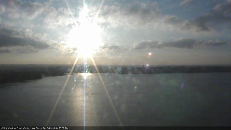 Lake Travis webcam, November 30, 2018 4:00 PM CT