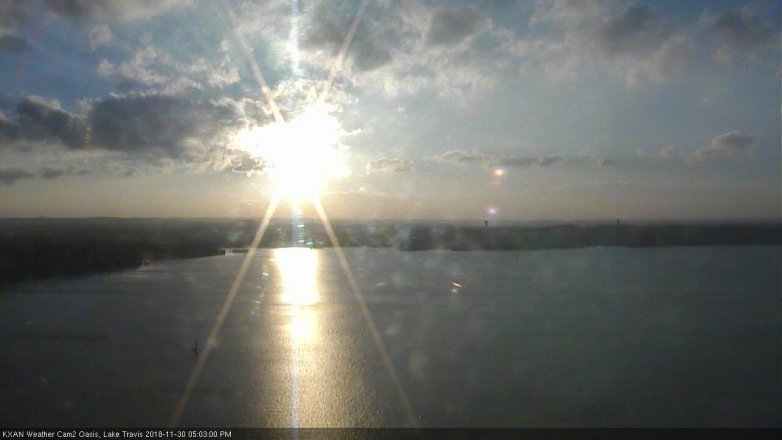 Lake Travis webcam, November 30, 2018 4:05 PM CT