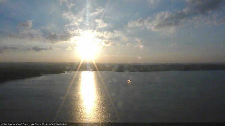 Lake Travis webcam, November 30, 2018 4:10 PM CT