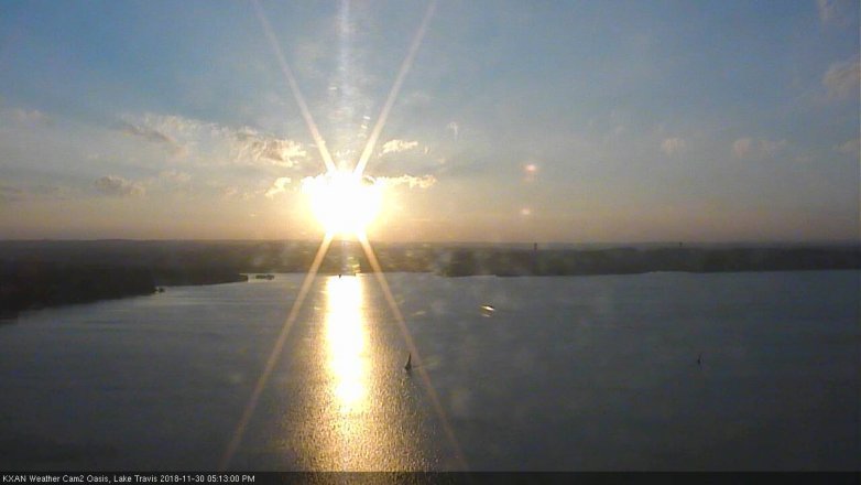 Lake Travis webcam, November 30, 2018 4:15 PM CT