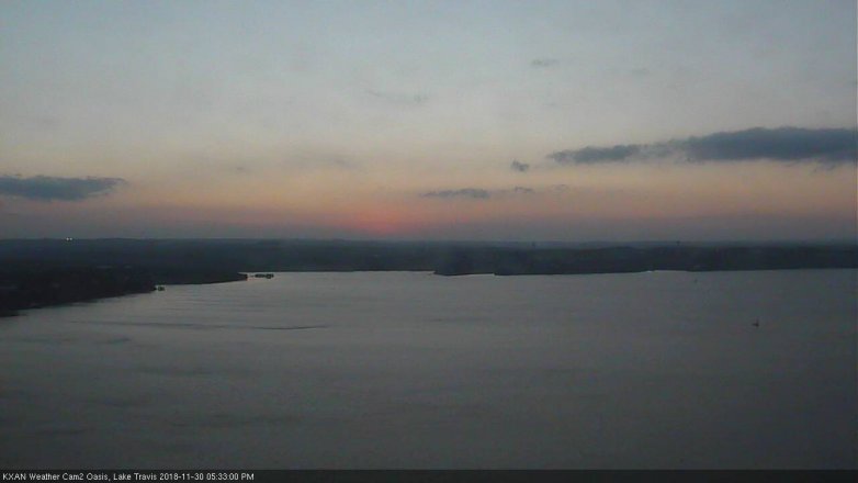 Lake Travis webcam, November 30, 2018 4:35 PM CT