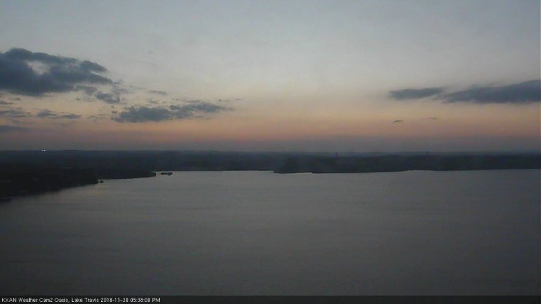 Lake Travis webcam, November 30, 2018 4:40 PM CT