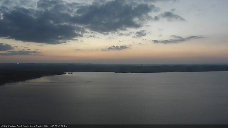 Lake Travis webcam, November 30, 2018 4:45 PM CT