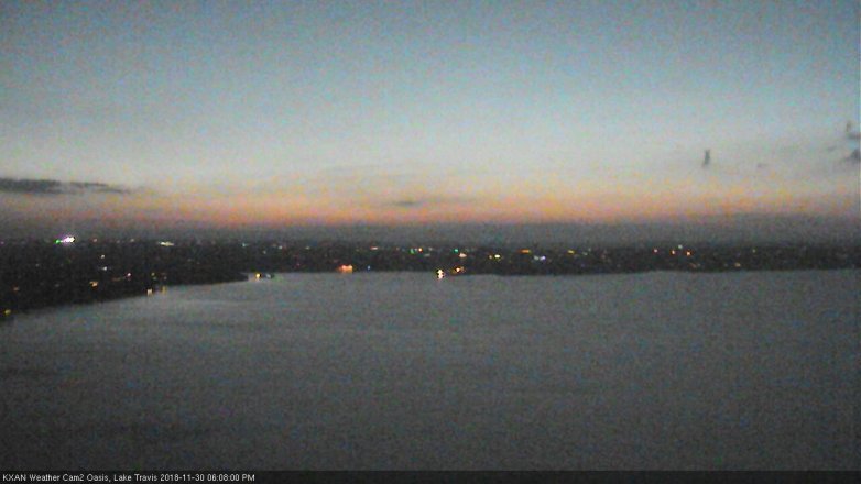 Lake Travis webcam, November 30, 2018 5:10 PM CT