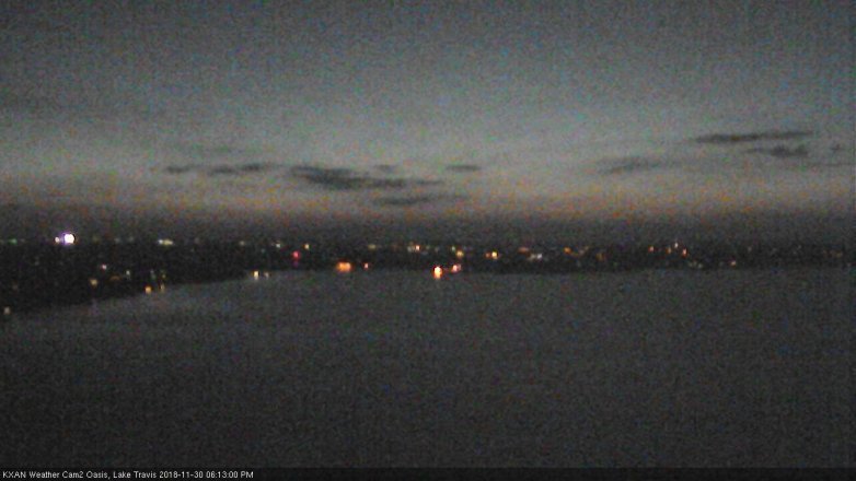 Lake Travis webcam, November 30, 2018 5:15 PM CT