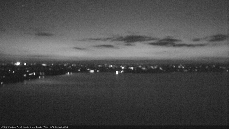 Lake Travis webcam, November 30, 2018 5:20 PM CT