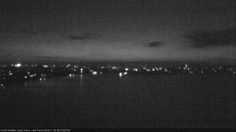 Lake Travis webcam, November 30, 2018 5:25 PM CT