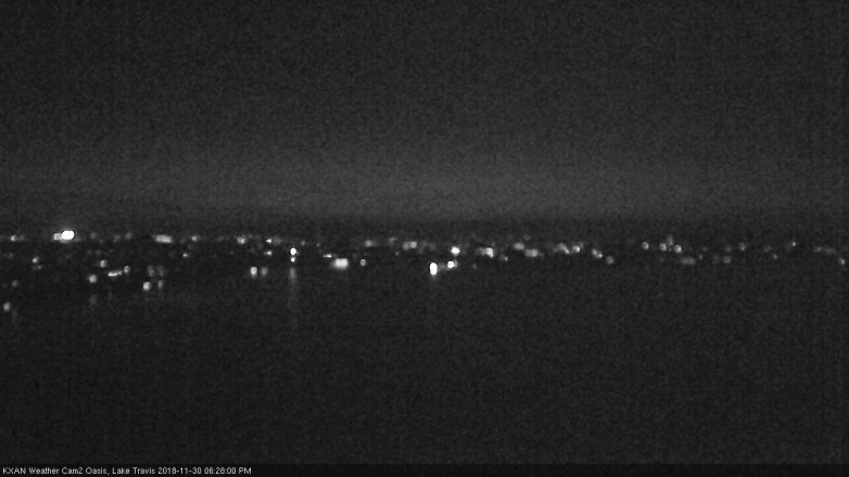 Lake Travis webcam, November 30, 2018 5:30 PM CT