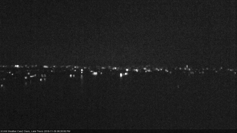 Lake Travis webcam, November 30, 2018 5:40 PM CT