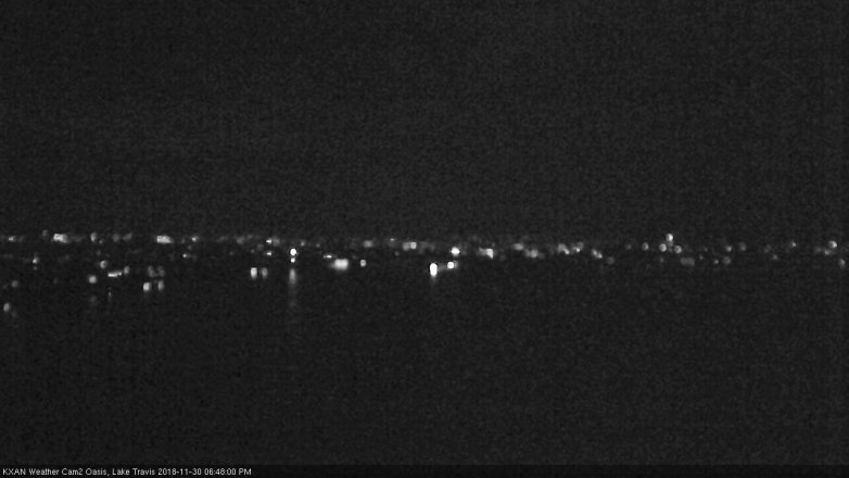 Lake Travis webcam, November 30, 2018 5:50 PM CT