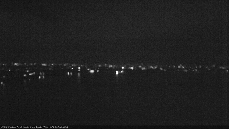 Lake Travis webcam, November 30, 2018 5:55 PM CT