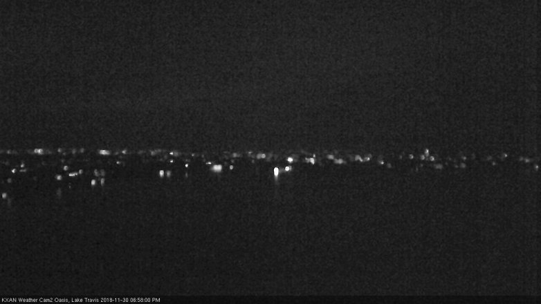 Lake Travis webcam, November 30, 2018 6:00 PM CT