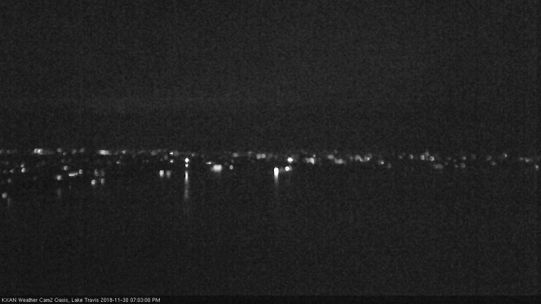 Lake Travis webcam, November 30, 2018 6:05 PM CT