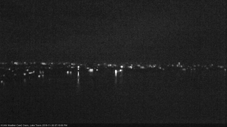 Lake Travis webcam, November 30, 2018 6:20 PM CT