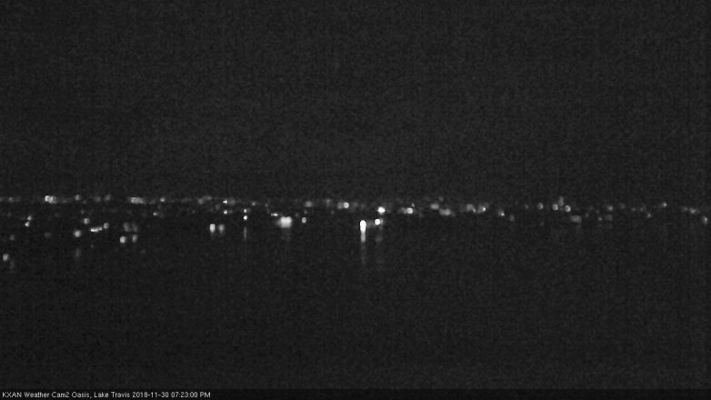 Lake Travis webcam, November 30, 2018 6:25 PM CT