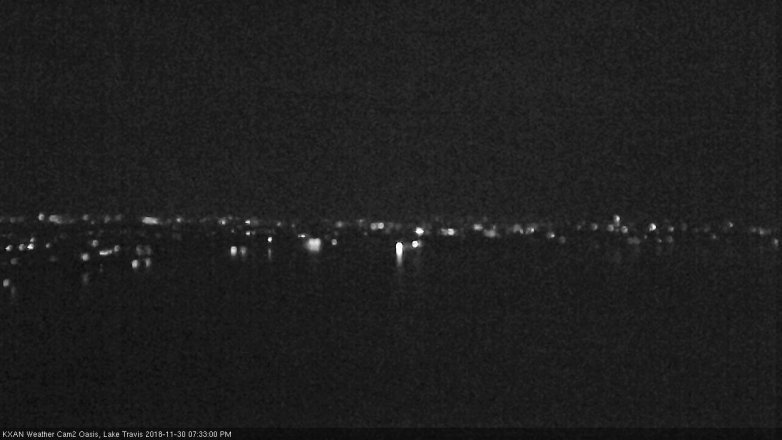 Lake Travis webcam, November 30, 2018 6:35 PM CT