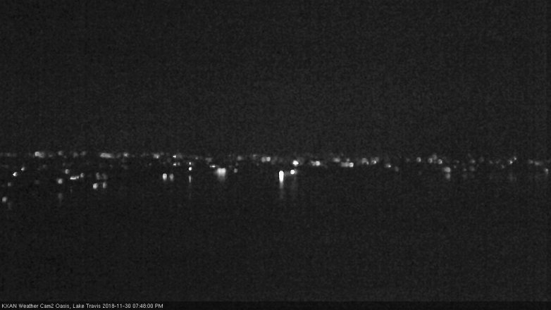 Lake Travis webcam, November 30, 2018 6:50 PM CT