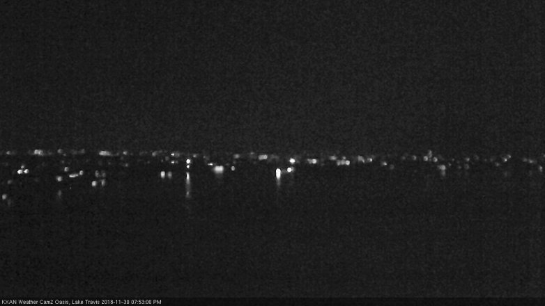 Lake Travis webcam, November 30, 2018 6:55 PM CT