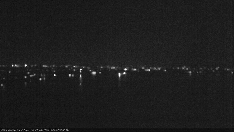 Lake Travis webcam, November 30, 2018 7:00 PM CT