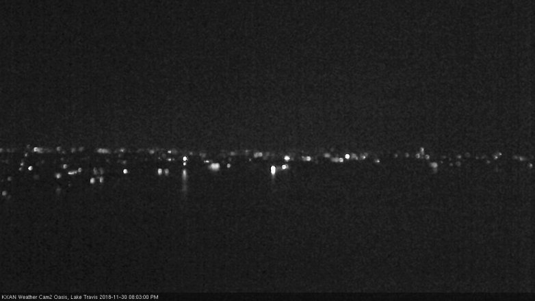 Lake Travis webcam, November 30, 2018 7:05 PM CT
