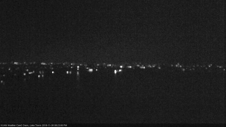 Lake Travis webcam, November 30, 2018 7:25 PM CT