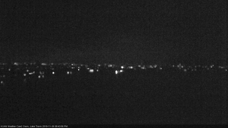 Lake Travis webcam, November 30, 2018 7:45 PM CT