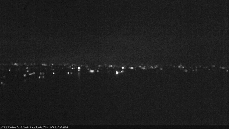 Lake Travis webcam, November 30, 2018 7:55 PM CT