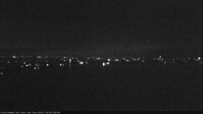 Lake Travis webcam, November 30, 2018 8:15 PM CT